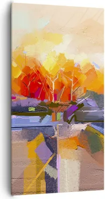 Produktbild von Bild auf Leinwand - Leinwandbild - Abstraktion modern - 65x120cm - Wand Bild - Wanddeko - Leinwanddruck - Bilder - Kunstdruck - Wanddekoration - Leinwand bilder - Wandkunst - PA65x120-4097
