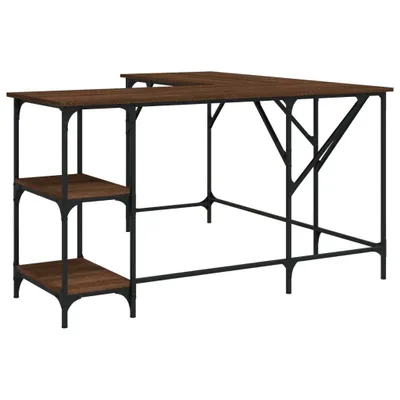 Produktbild von Schreibtisch Braun Eichen-Optik 139x139x75 cm Holzwerkstoff