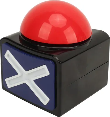 Image de Buzzer de jeu, gros bouton-poussoir, alarme amusante et bruyante pour les concours lors de fêtes