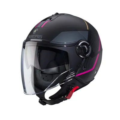 Produktbild von Caberg Riviera V4 X Geo Jethelm, schwarz matt/gelb, S  (55/56)