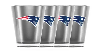 Produktbild von NFL New England Patriots 4er Set Shot Gläser Schnaps Glas Schnapsglas 4 Stück