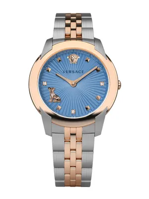 A product shot of a watch on a white background.