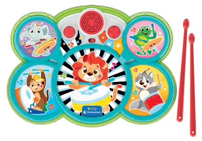 Image de Batterie pour bébés Clementoni « Les animaux »