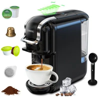 Produktbild von HiBREW H2B 5-in-1 Kapselkaffeemaschine, Multi-Kapsel-Kaffeemaschine, DG/Nes/K-cu*/ES*-Pads/Kaffeepulver kompatibel, Automatische Abschaltung
