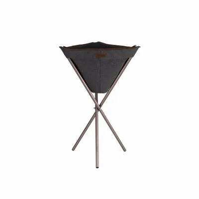 Produktbild von Greemotion Tripott mit Aluminiumgestell, braun eloxiert, dreibeinig, herausnehmbarer Vlies-Pflanzbeutel, 50 x 45 x 78 cm, ca. 12 l Volumen, anthrazit