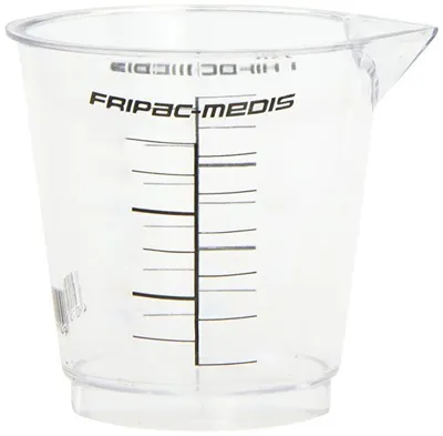 Produktbild von Stabiler Messbecher 120 ml mit Ausgussöffnung und Messskala von 10-120 ml
