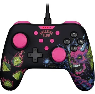 Immagine prodotto di Konix 10009000011, Gamepad, Nintendo Switch, cablato, nero, rosa, 3 m, cavo.