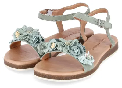 Productafbeelding van Apple of Eden dames sandalen, model ISA, kleur groen, materiaal: leer, maat: 39