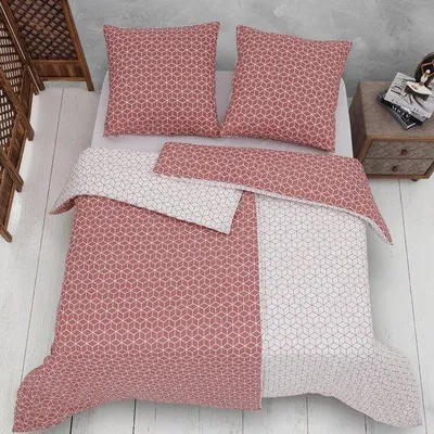 Produktbild von Dunkelorange Bettwäsche-Set, 135 x 200 cm, 4-teilig