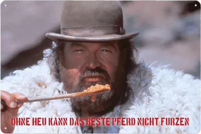Immagine prodotto di Tablica metalowa Bud Spencer Bohnen, 20 x 30 cm, licencjonowana