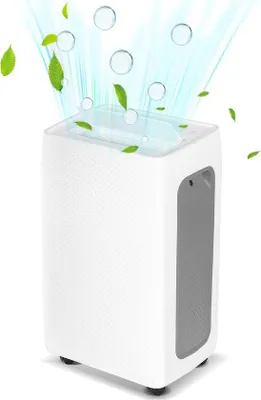 Produktbild von Luftentfeuchter – Entfeuchtet bis zu 26 Liter pro Tag – Ideal für Schlafzimmer, Badezimmer, Wohnzimmer und Keller – Entfeuchter – Weiß