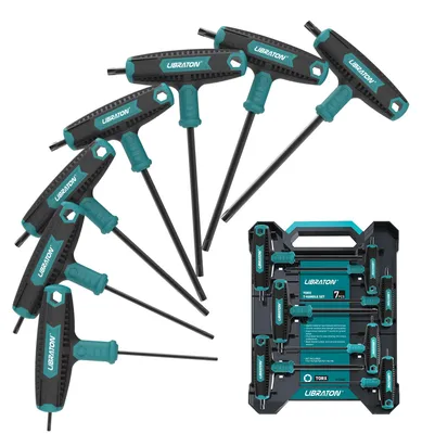 Produktbild von LIBRATON T-Griff Torx Schraubenschlüssel Satz 7tlg, TX10-TX40