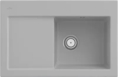 Produktbild von Villeroy & Boch Keramikspüle 671401SM, Subway 45 Einbauspüle - inkl.