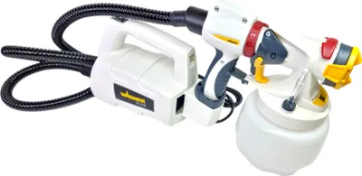 A white Wagner WallSprayer W 450 paint spray system is shown against a white background.