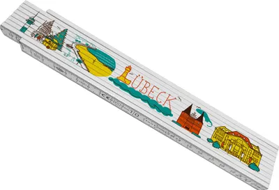 Produktbild von Lübeck Wimmelbild Meterstab aus Holz
