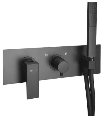 Produktbild von Sapho DIMY Duscharmatur Set, 2 Wege, schwarz