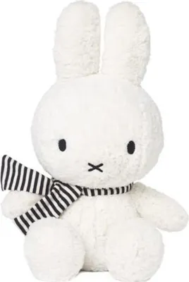 Produktbild von Plüschtier - Miffy mit Schal und Winterfell (23cm) Kuscheltier Stofftier Hase Plüschtier