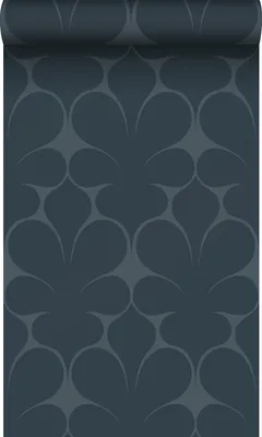 Zdjęcie produktu dla Origin Wallcoverings Tapeta ozdoby ciemnoniebieskim 50 x 900 cm