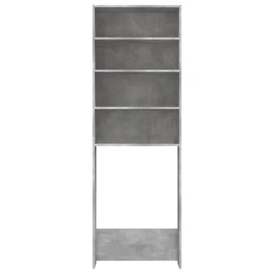 Produktbild von "Winterschlussverkauf " Waschmaschinenschrank - CLORIS - Badezimmerschrank - schlichte Design - Betongrau 64x24x190 cm - NeuMöbel2018400