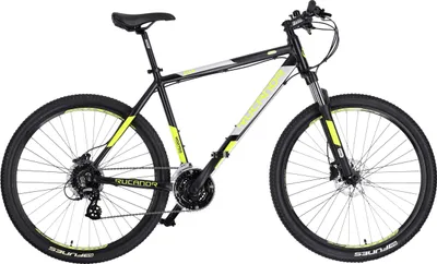 Immagine prodotto di Rucanor Hardtail Mountain Bike Lux 27,5 pollici 51 cm Uomo 24G Freno a disco idraulico Nero/Giallo