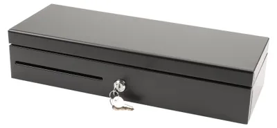 Zdjęcie produktu dla Olympia HS-170, Elektroniczna szuflada na gotówkę, Stal, Czarny, 12-24 V, CM 940, CM 941, CM 942, CM 955, CM 985, K100, K200, K200 plus, T110, T200, T210, T215, T400, TS10, 460 mm