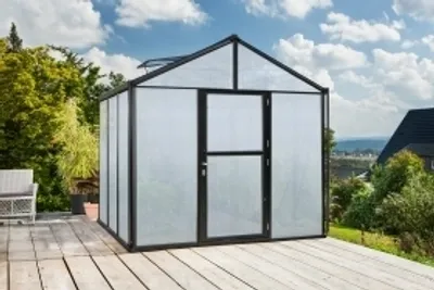Produktbild von Vitavia Gewächshaus "Zeus 6200" schwarz 6,2 m² 10 mm HKP