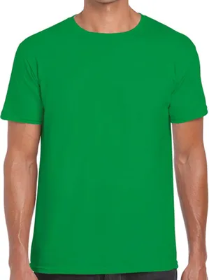 Produktbild von Gildan 64000 | Softstyle Herren T-Shirt modischer Kragen - Farbe: Irish Green - Größe: 3XL