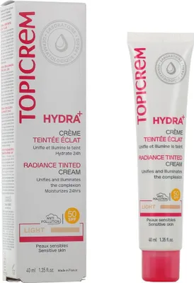 Produktbild von Topicrem HYDRA+ getnte Creme SPF50 #Light 40 ml