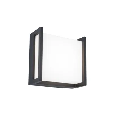 Zdjęcie produktu dla Lampa elewacyjna kinkiet zewnętrzny QUBO szary Lutec 5195404118