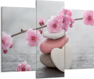 Produktbild von Bild auf Leinwand - Leinwandbild - Yoga weiblich Blume Gesundheit - 130x100cm - Wand Bild - Wanddeko - Leinwanddruck - Bilder - Kunstdruck - Leinwand bilder - Wandkunst - CB130x100-3178