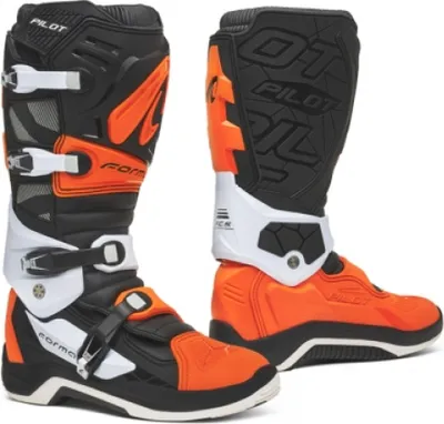 Produktbild von Motorradstiefel FORMA PILOT schwarz/orange/weiß 42
