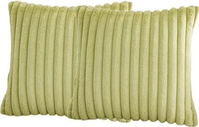 Obrázek produktu pro MODFU povlaky na polštáře, sametové dekorativní polštáře, moderní jednobarevný povlak, pratelný se skrytým zipem, 50 × 50 cm, zelený