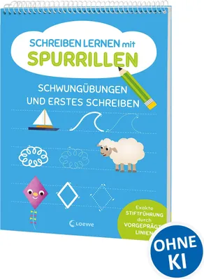 Produktbild von Schreiben lernen mit Spurrillen - Schwungübungen und erstes Schreiben