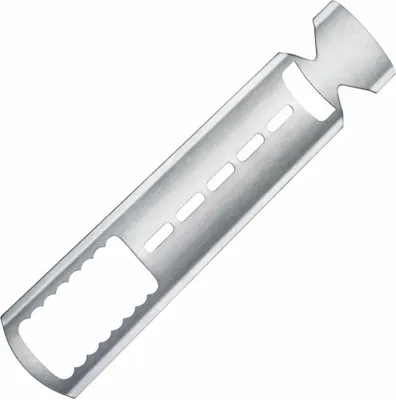 A silver metal tong for a Feuerzangenbowle.