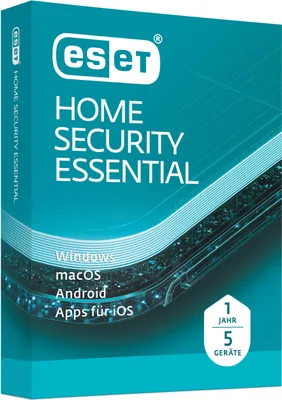 Obrázok produktu pre ESET HOME Security Essential 5 Users 1 Year Box - Firewall/Security - Box, 5 licencia(ie/ií), 1 rok / roky, Základňa, Stiahnuť