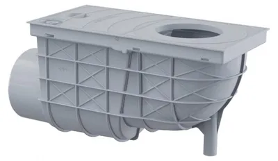 Obrázok produktu pre Univerzálny lapač strešných splavenín 300×155/110 mm bočný - šedý