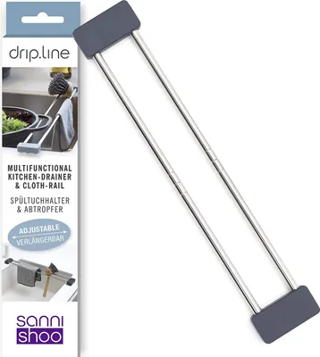 Produktbild von Sanni Shoo Drip.Line Spültuchhalter Ordnungshelfer Organizer Multitool grau