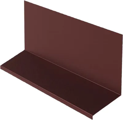 Zdjęcie produktu dla Górna krawędź do połączenia z listwą maskującą RS 250, 1 mm, czeskie aluminium, brąz RAL 8017