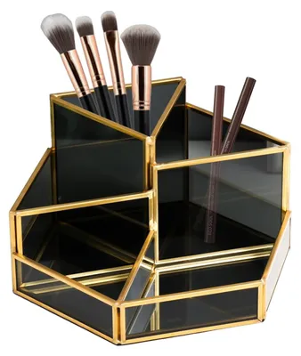 Imagen del producto de Organizador de maquillaje  - Organizador de cosméticos retro con 5 compartimentos