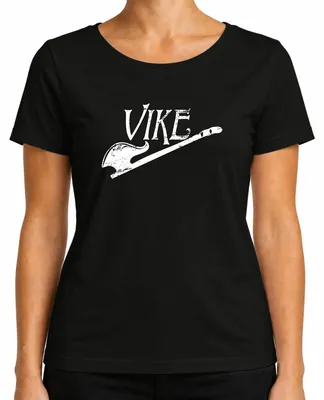 Zdjęcie produktu dla Vike Viking Sword Nordic Viking Mythology Valhalla Vintage Ladies T-Shirt, Czarny, L