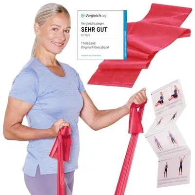 Zdjęcie produktu dla Taśma fitness oporowa theraband 2 5 m do treningu siłowego