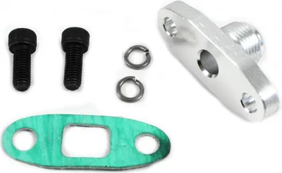 Produktbild von T3/T4 GT28 GT30 Garrett Turbolader Ölanschluss Adapter AN10 Ölversorgung Flansch