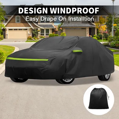 Image de Housse Voiture Pour Bmw SšŠrie 4 F32/F33/F36 2013-2020 210D-Pu ExtšŠrieure Complššte Toutes Saisons ImpermšŠable Protection Contre Soleil Et Neige Fermeture šŠclair Porte Conducteur