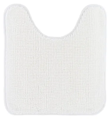 Produktbild von TENDANCE Toilettenvorleger WC-Vorleger mit Ausschnitt 45 x 50 cm weiß WC-Teppich Badematte