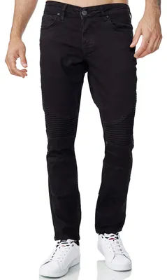 Zdjęcie produktu dla Dżinsy męskie Tazzio Biker Slim Fit 16517, czarne, rozmiar 30/34