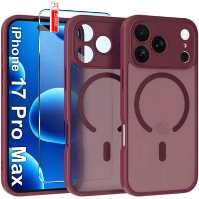 Immagine prodotto di Custodia magnetica opaca per Apple iPhone 17 Pro Max | Compatibile con MagSafe, in vetro resistente