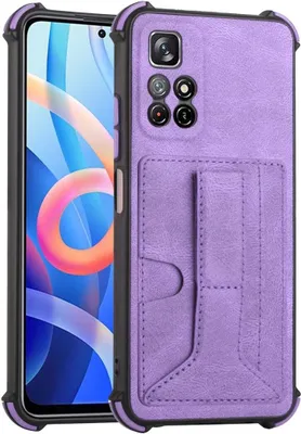 Zdjęcie produktu dla King Design Etui kompatybilne z Xiaomi Redmi Note 11 / Note 11S Global Plastikowe miękkie etui na telefon - Fioletowe etui na telefon komórkowy