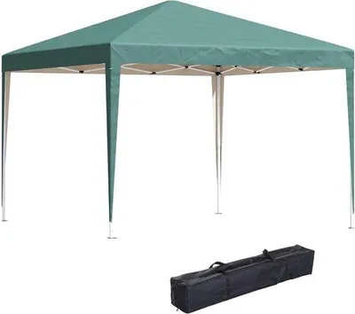 Produktbild von Famanu Gartenpavillon 3x3 m - Faltbares Pop-up Zelt mit UV-Schutz und Tragetasche