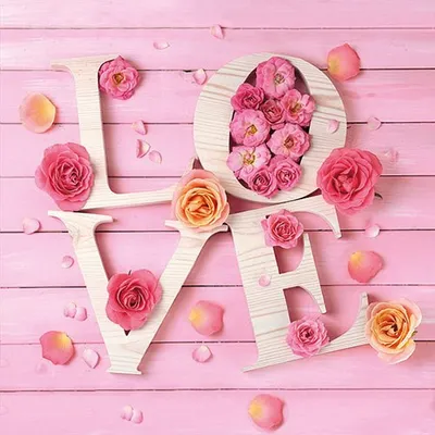 Produktbild von 20 Lunch-Servietten Sweet LOVE
