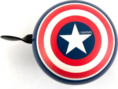 Produktbild von Marvel 2-Klang Fahrradklingel "Captain America", Ø 60mm, Retro Bell